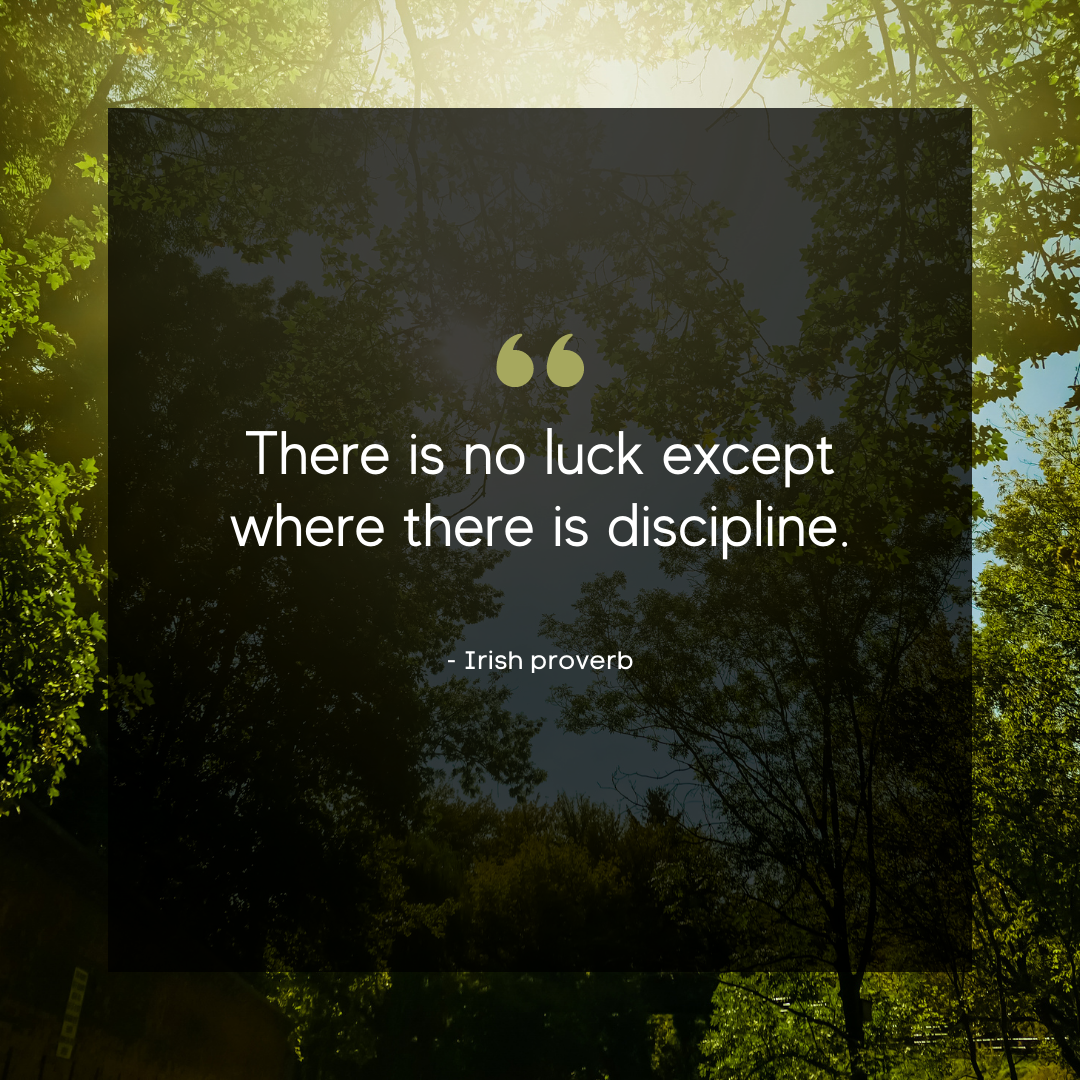 Self Discipline Quotes Irish Proverb 