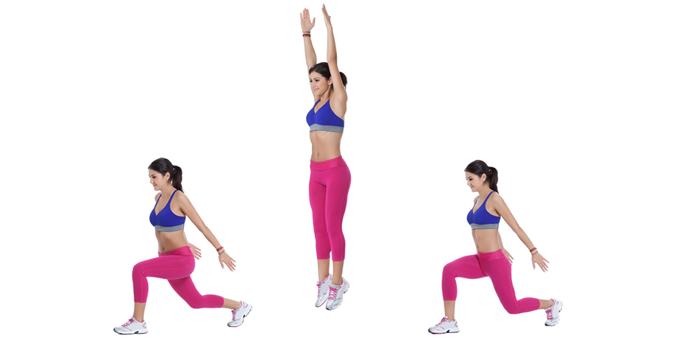 how to do lunge split jumps