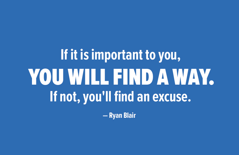 ryan blair find a way | inspirational training quotes