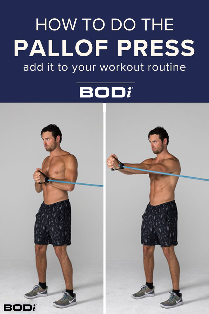 Example of Exercise with BODi Pin | Pallof Press