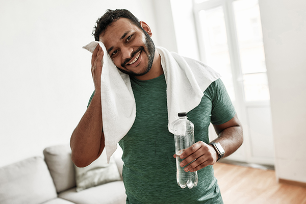 man smiling after workout | What Effect Does Exercise Have On The Nervous System