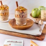 Spiced Apple Vanilla Chai Overnight Oats in glasses