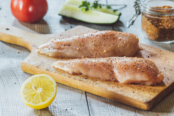 raw chicken breast lemon | what is protein