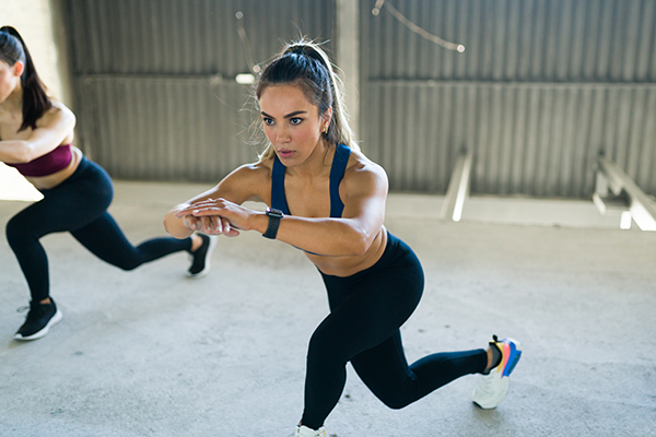 Woman doing cardio workout