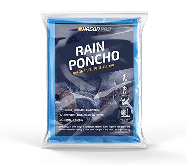 ponchos for day hike emergency kit