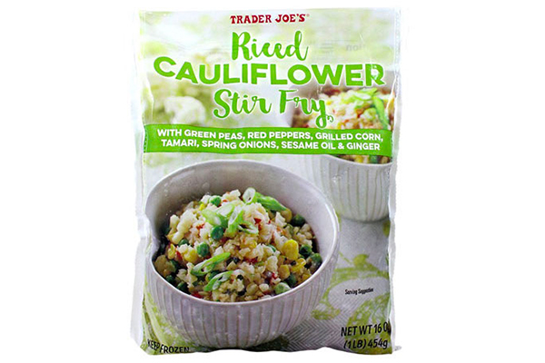 Riced Cauliflower Stir Fry | trader joe's frozen food