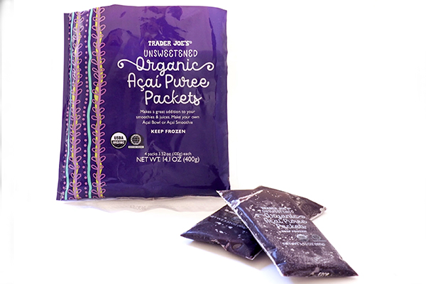 trader joe's frozen food | Unsweetened Açai Purée Packets