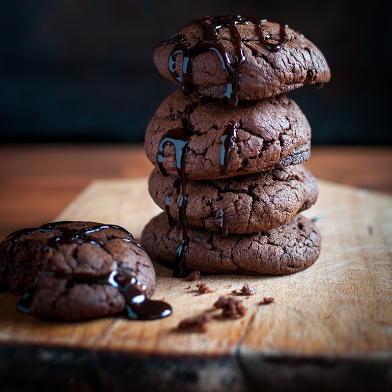 Chocolate Sea Salt Peanut Butter Cookies-image