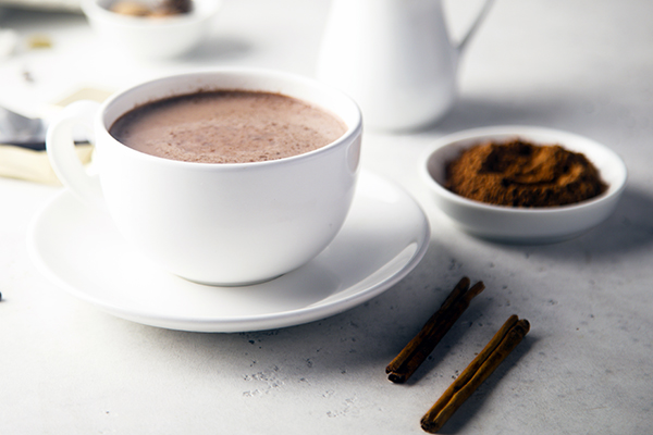 Recover Cinnamon Hot Chocolate in a cop