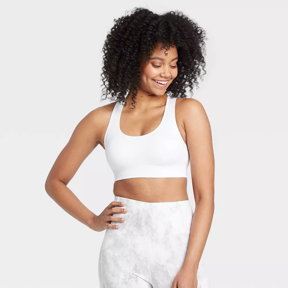 white sports bra | target fitness products