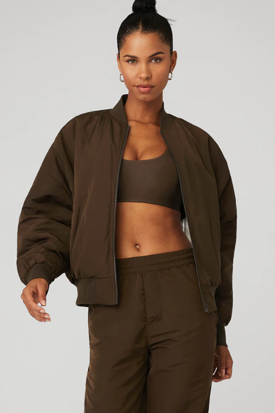 alo bomber jacket | activewear for work