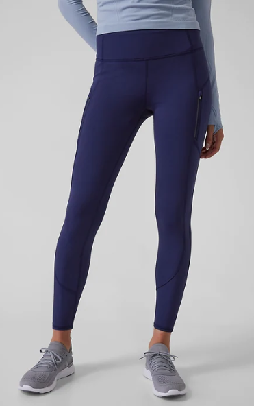 Athleta Ridge Tight Leggings Fleece Lined Thermal High Rise Pants