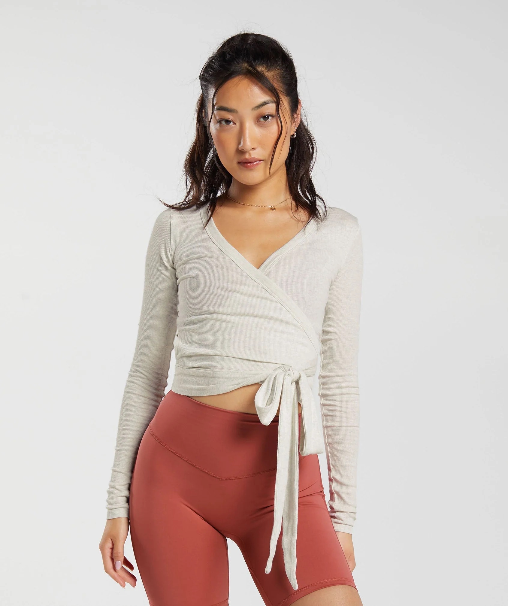 Model in Elevate Wrap Top | Barre Gift Guide