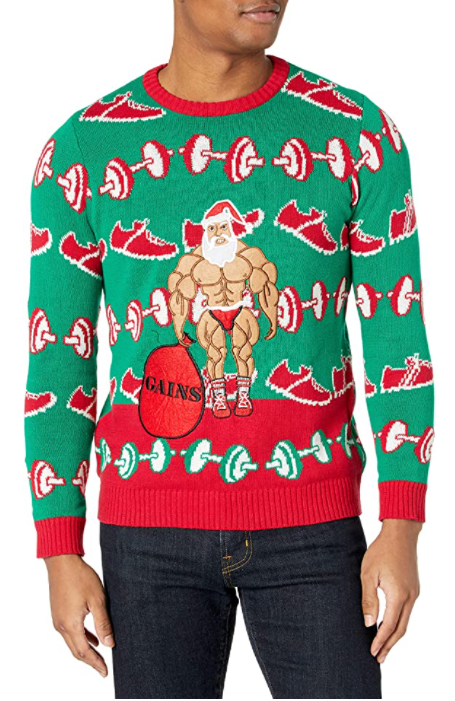 Men's Ugly Fitness Sweater | Holiday Workout Shirts