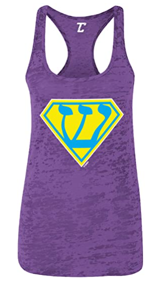 Superwoman Menorah Tank Top |  Holiday Workout Shirt