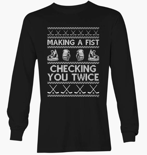 Checking You Twice Tee | Holiday Workout Shirts