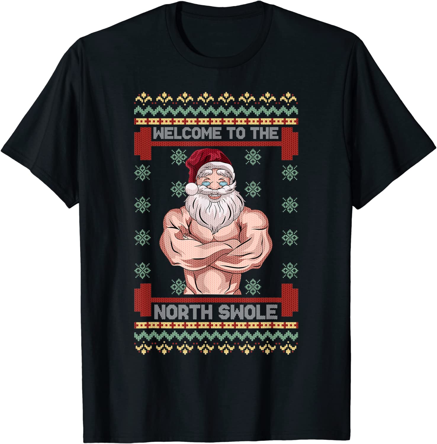 North Soul Santa Claus T-Shirt |  Holiday Workout Shirt