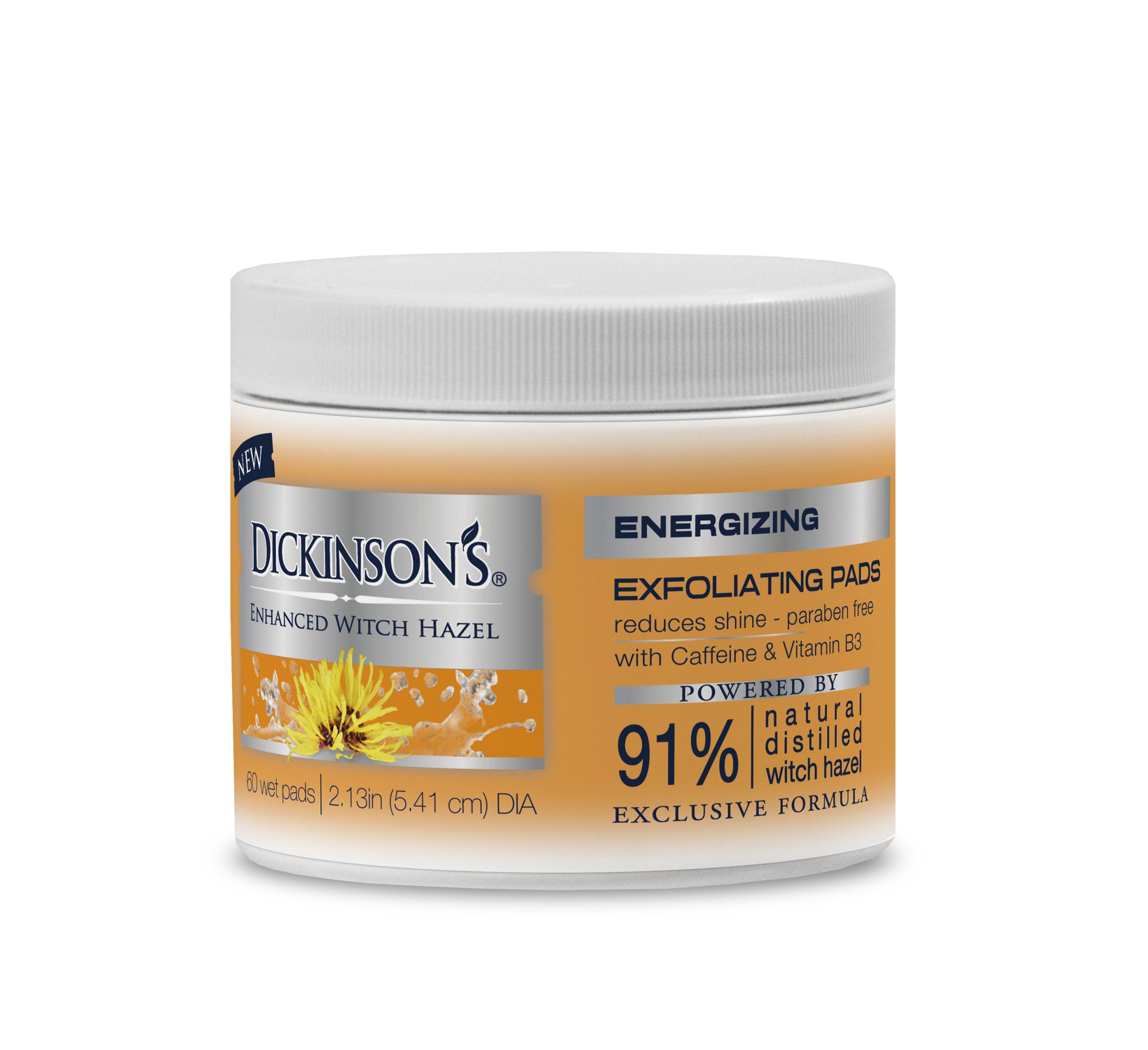 Dickinson's Enhanced Witch Hazel Energizing Exfoliating Pads | witch hazel products