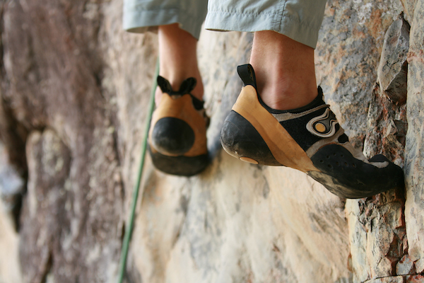 rock climbing shoes 600 close up