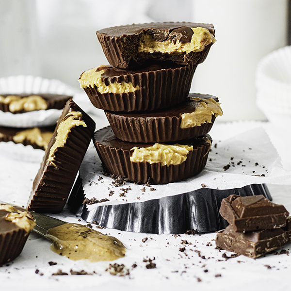 Stacked Copycat Peanut Butter Cups