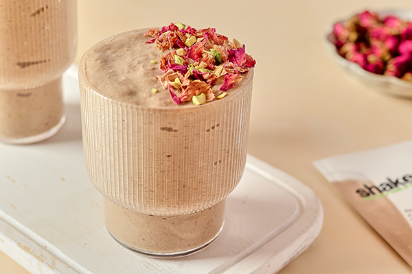 Turkish Delight Cookies & Creamy Smoothie in glasses