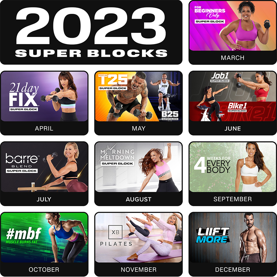 Plan A 21 Day Fix Challenge Tracker Bodi Super Block 