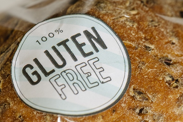 Gluten free food label