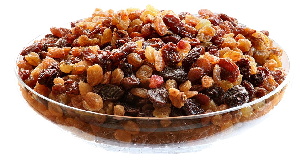 raisins bowl | foods high in potassium