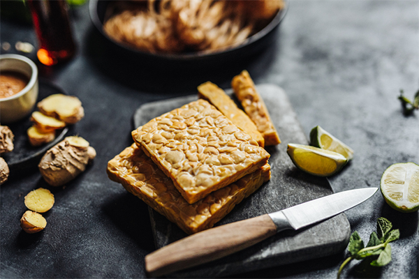 tempeh on cutting board | Fermented Foods