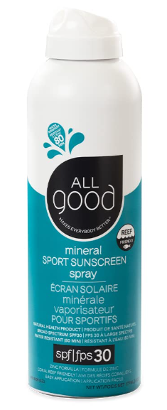 SPF 30 Water-Resistant Sport Sunscreen Spray | Reef Safe Sunscreen