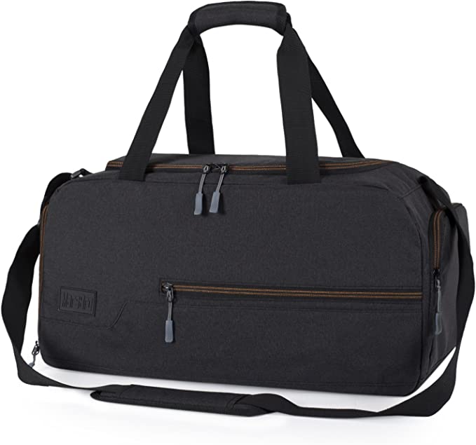 Amazon.com | Ultimate Gym Bag 2.0: The Durable Crowdsource Designed Duffel  Bag with 10 Optimal Compartments Including Water Resistant Pouch (Black,  Medium (20