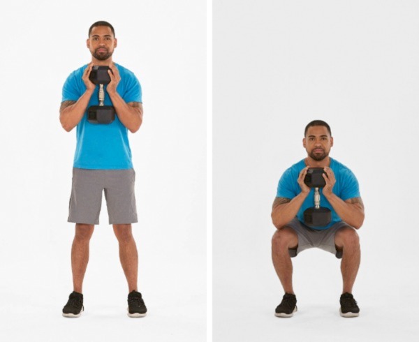 Goblet Squat Example | glute activation