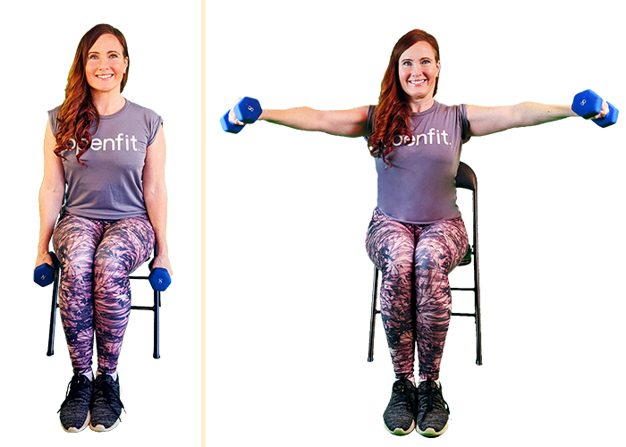 Lateral Raise on Chair | Seated Workouts