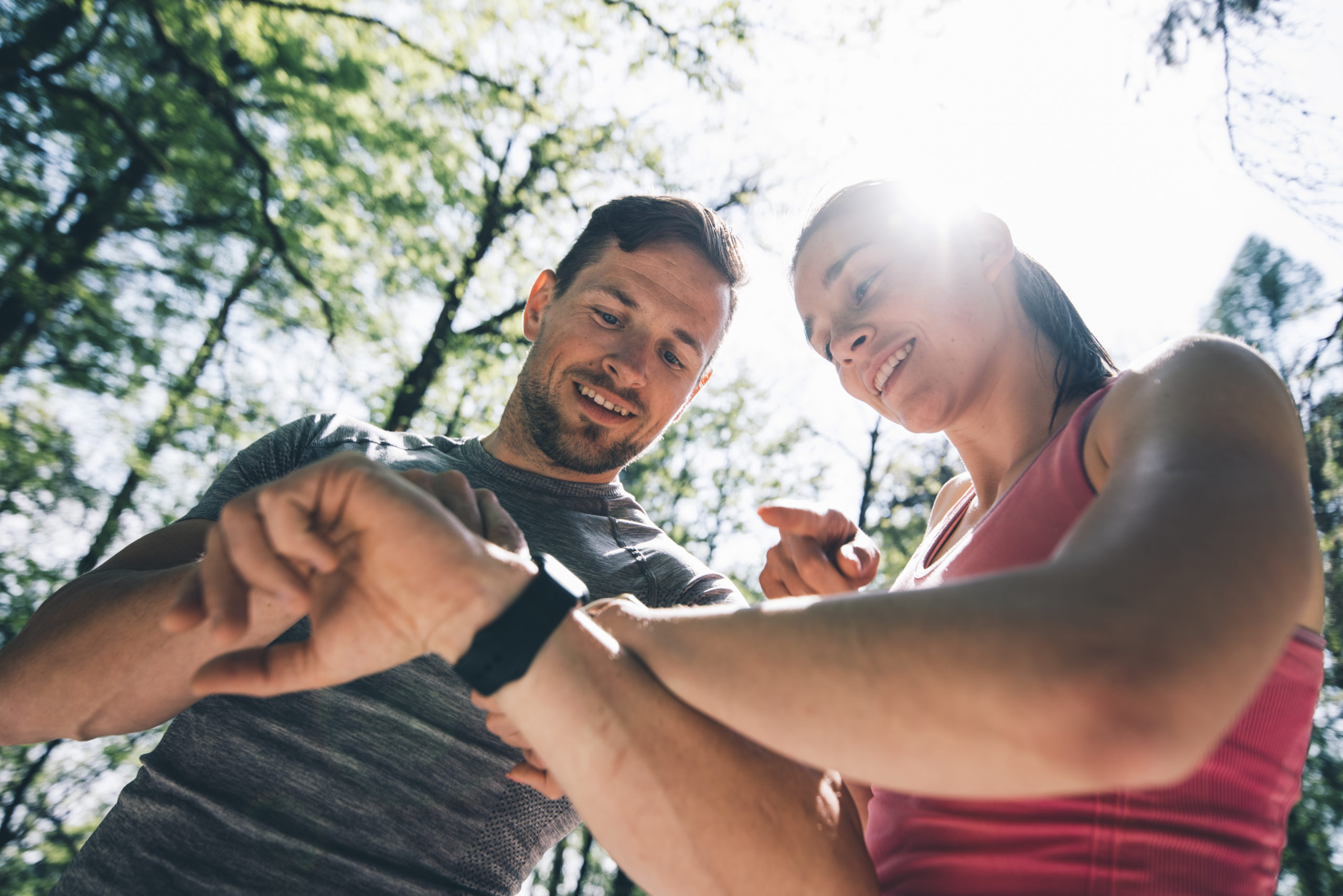 Couple Checks Trackers | Calories Burned By Heart Rate