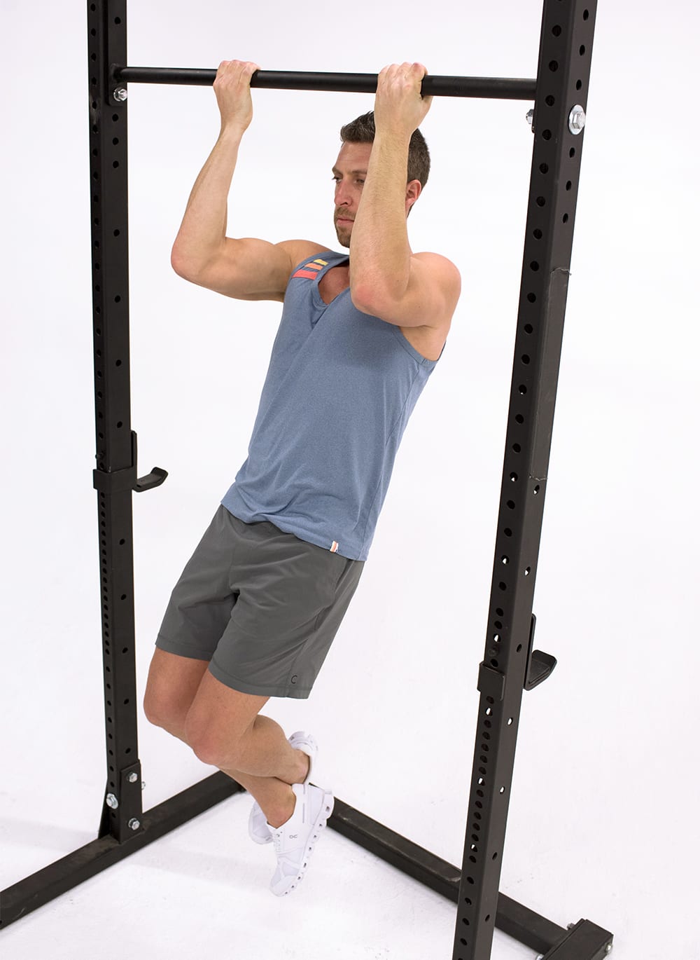 Man Does Flexed Arm Hang | Isometric Exercise