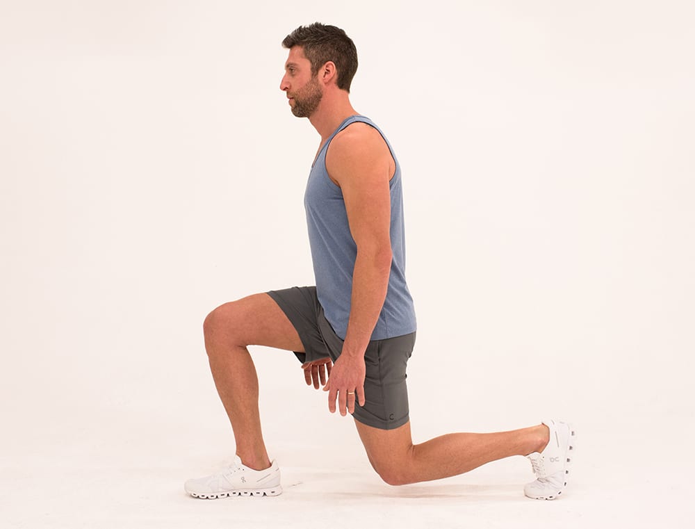 Man Holds a Lunge | Isometric Exercise