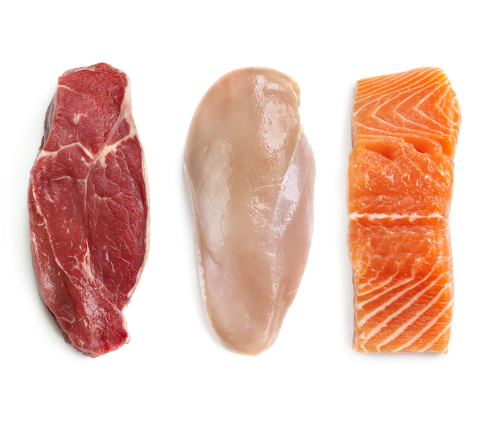 Isolated Images of Meat and Fish Cuts | Types of Vegetarian
