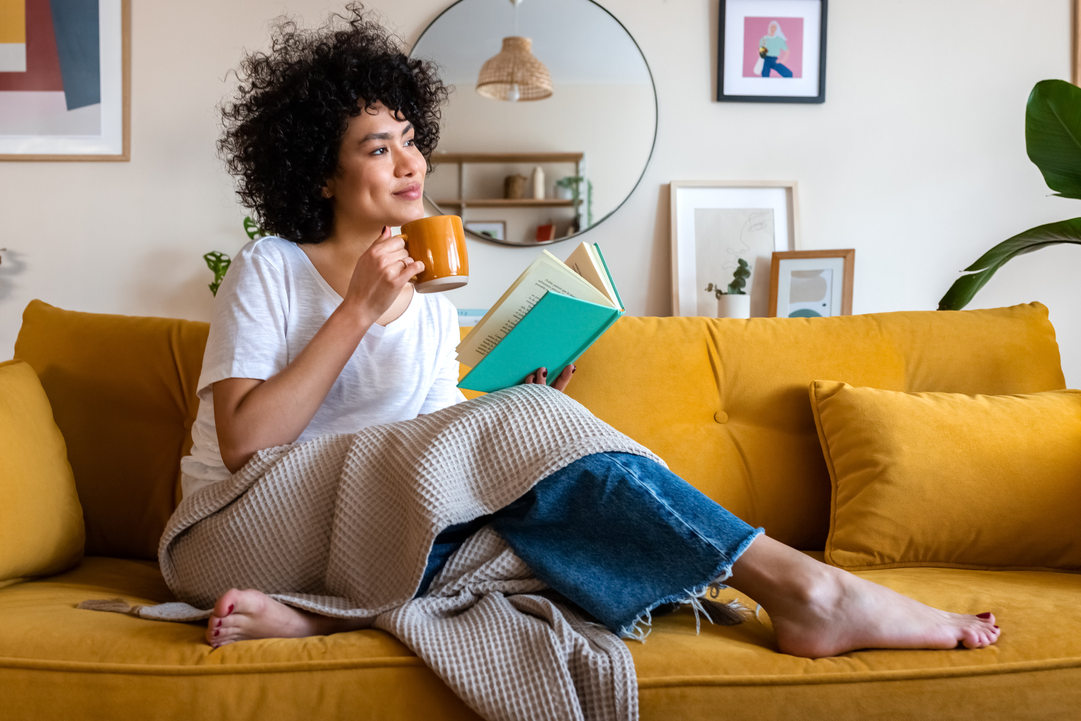 Woman Enjoying Herself with Coffee and Book | Come off the Keto Diet
