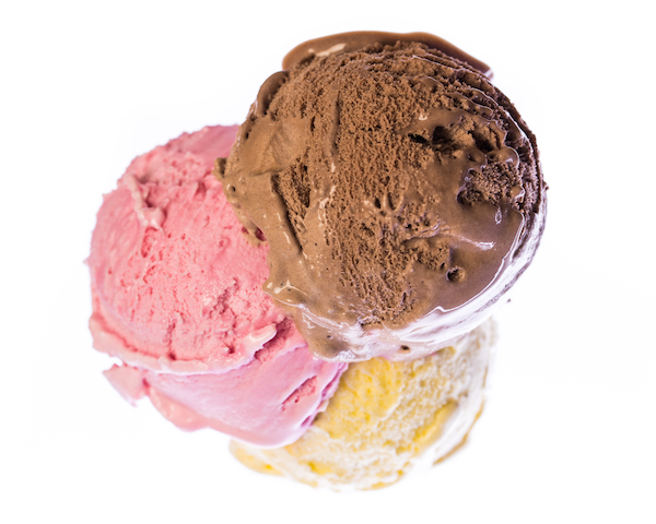 Isolated Image of Scoops of Ice Cream | Simple Sugars