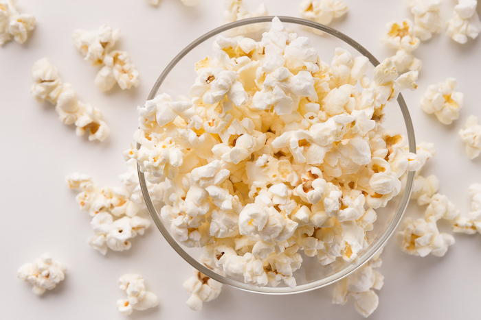 Popcorn bowl There are no snacks of additive sugar