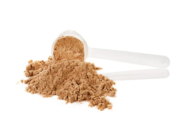 Isolated Image of Protein Powder and Scoop | Pea Protein vs Soy Protein