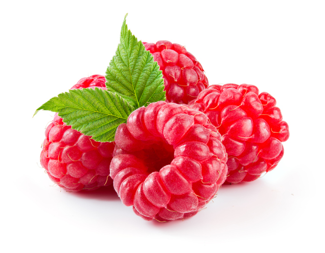 Isolated image of raspberries |  Low carb fruits