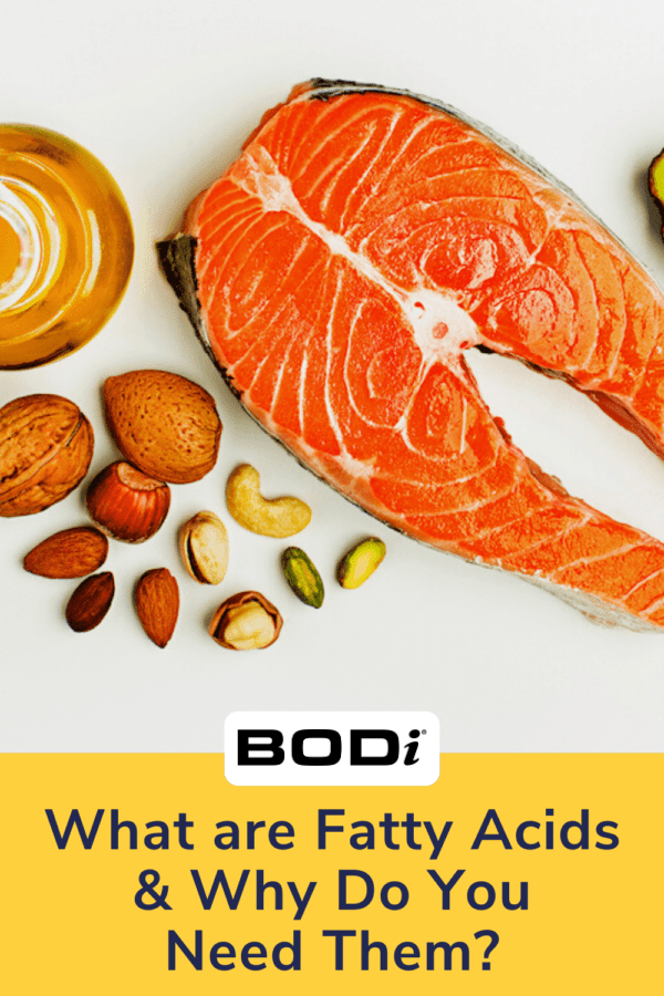 Image of fatty acid sources with bodia logo | What are the fatty acids