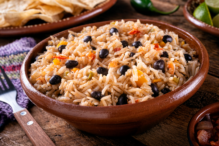 Plate of Black Beans and Rice | Complementary Proteins