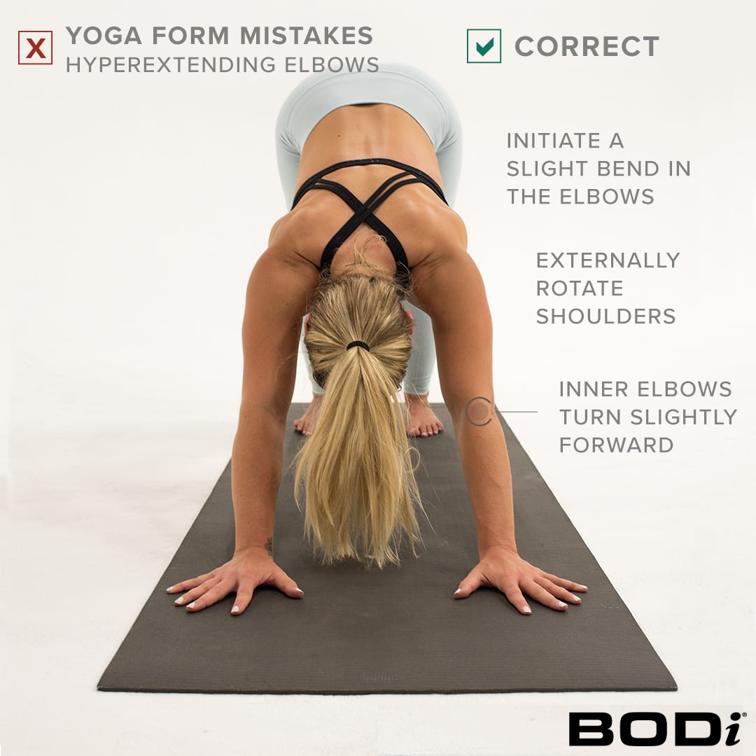 Woman Displays Hyperextending Mistake | Yoga Form