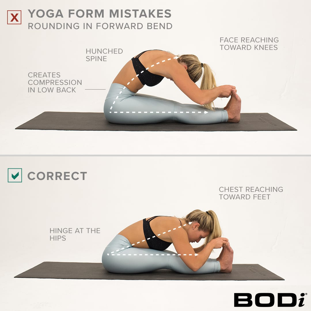Woman Displays Rounding Mistake | Yoga Form