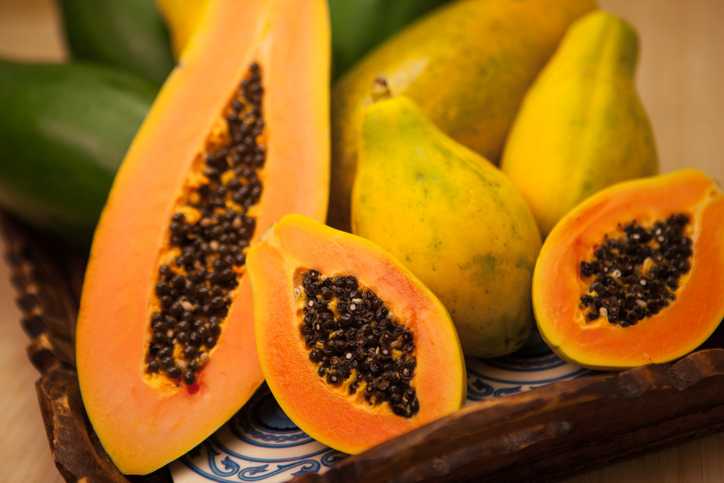 Close Up of Whole and Cut Papaya | Healthiest Fruits