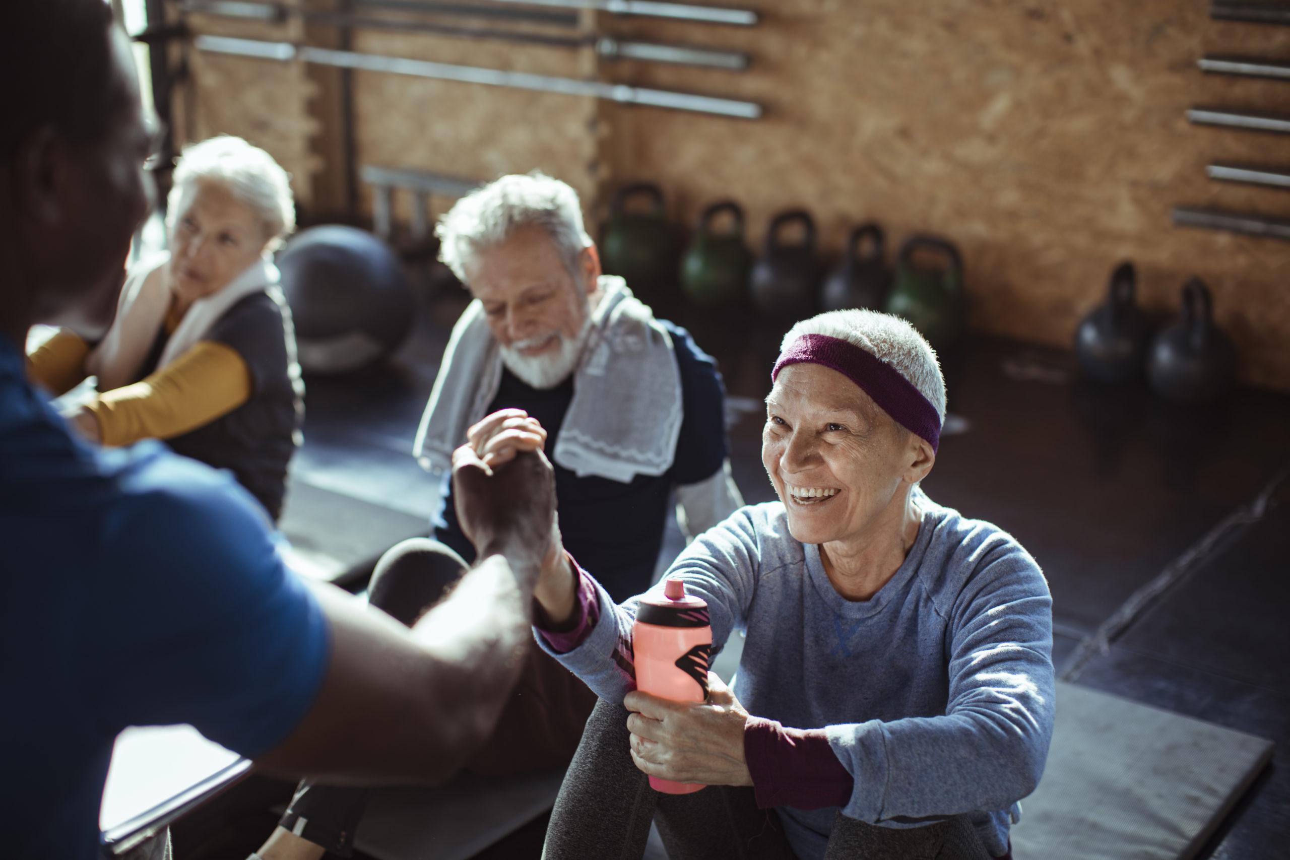 Group of Elderly People in Fitness Class | Jen Widerstrom Beginner Tips
