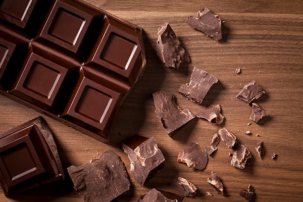 Dark chocolate on the table | antioxidant foods