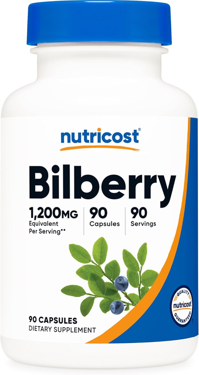 Nutricost Bilberry Extract Capsules | Bilberry benefits